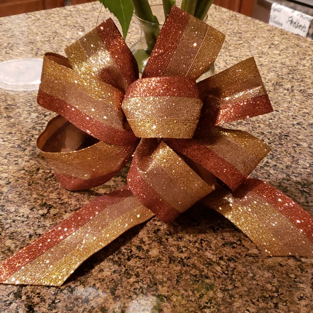 Glitter Fall Bow